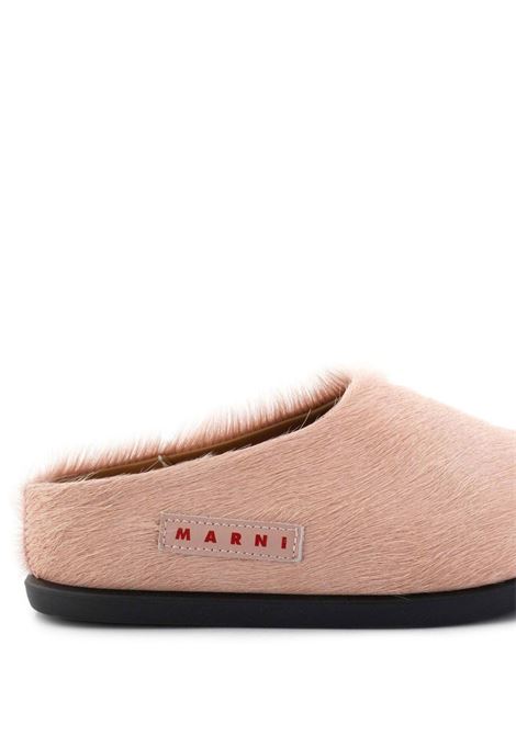 Sabot in cavallino con logo MARNI KIDS | 823232